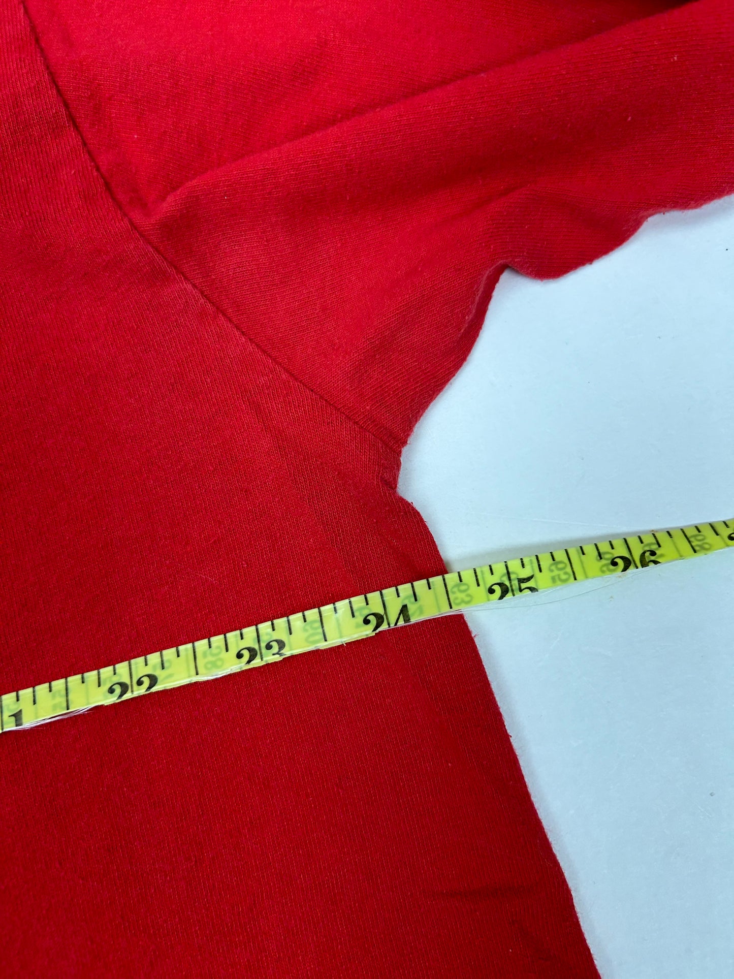 Vintage Reebok Brand Long Sleeve Tee Red XL 24.5x30.75 Inches