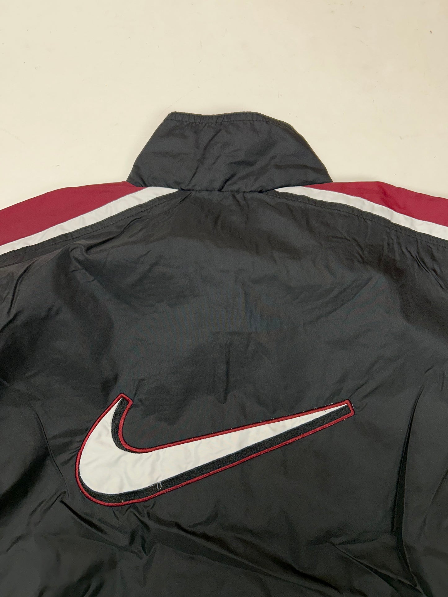 Vintage 90s Nike Swoosh Windbreaker Jacket Large 25.5x27.5 Inches