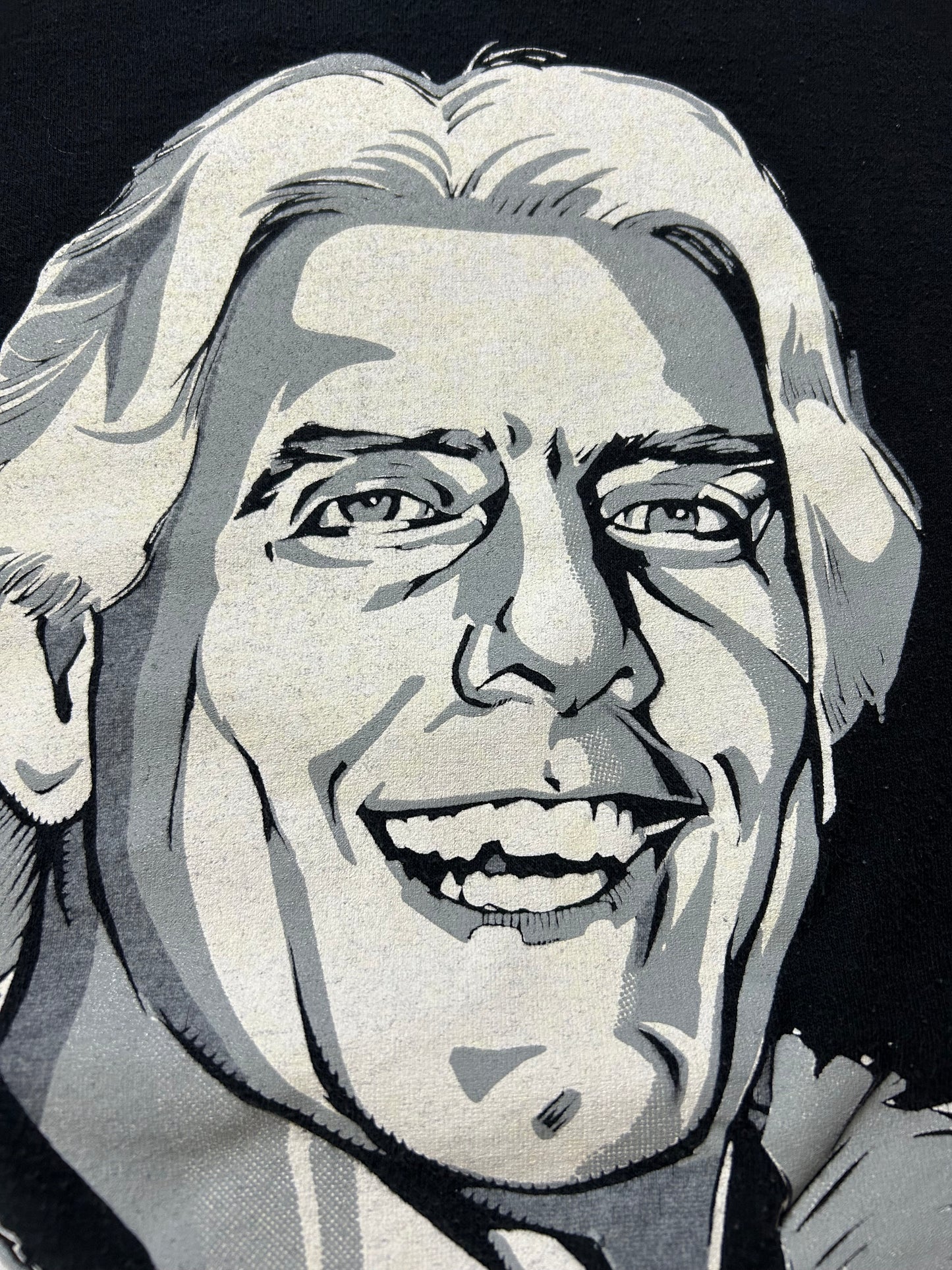 Vintage 1997 Ric Flair WCW Steve Stanley Signature Wrestling Tee XXL 27.75x29 Inches