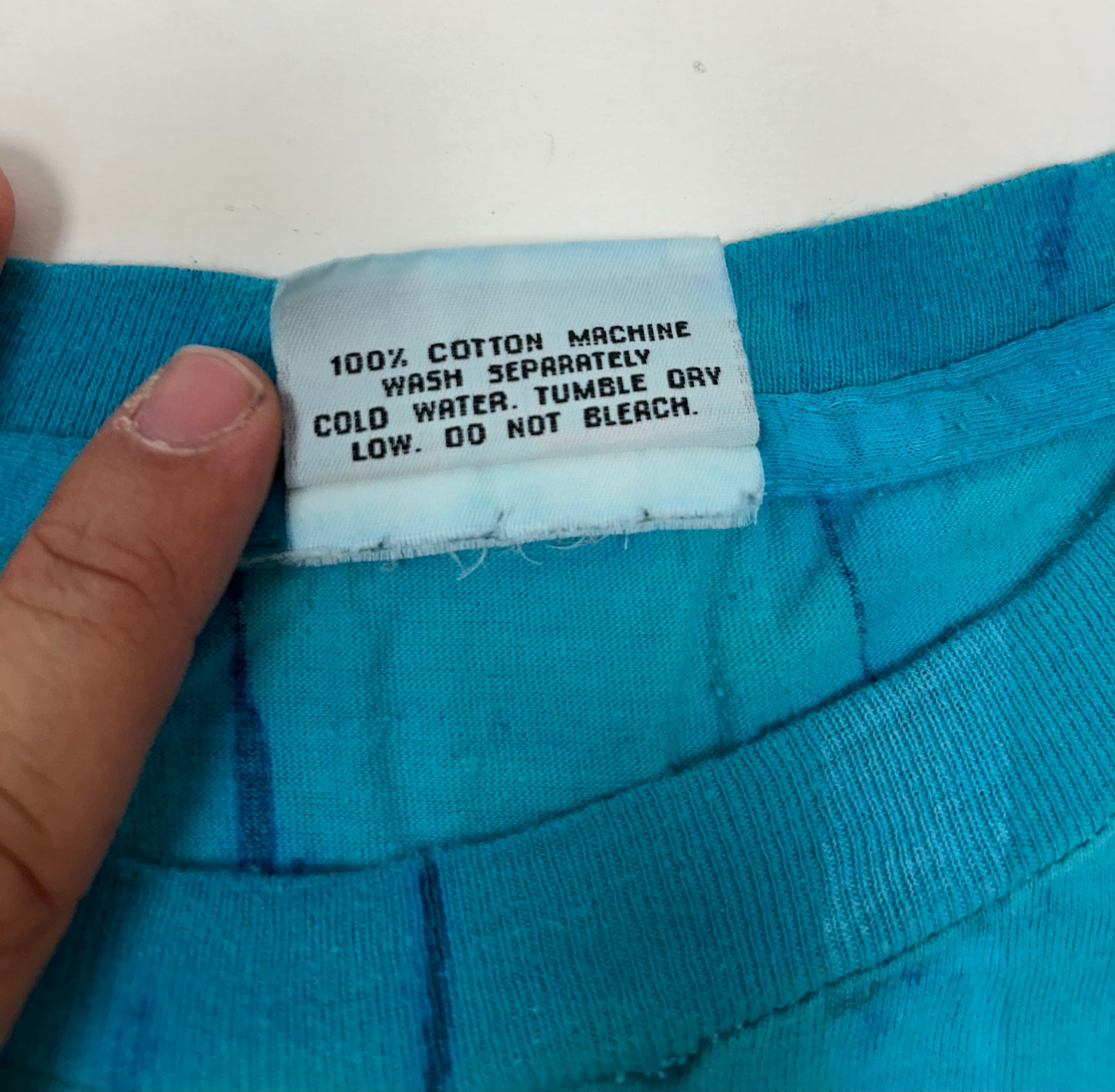 Vintage Bear Surfboards Tie-Dye Blue Shirt XL/2XL Fit 26.5x28.75 Inches Made In USA