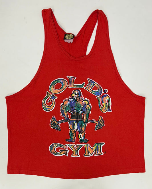 Vintage 90s Gold’s Gym Muscle Lifting Tank Top XL 24x29.25 Inches