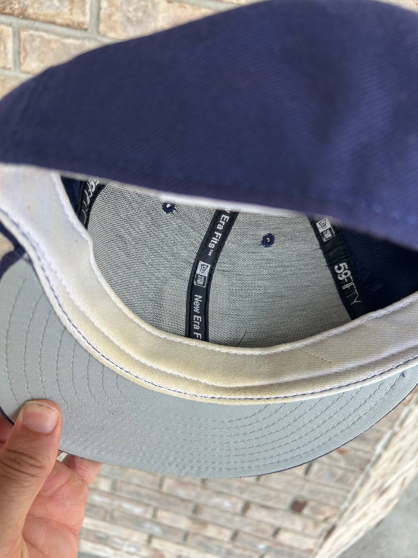 Vintage 2000s San Diego Padres MLB New Era 59Fifty Fitted Hat USA 100% Wool Size 7 5/8” As Is Has Wear
