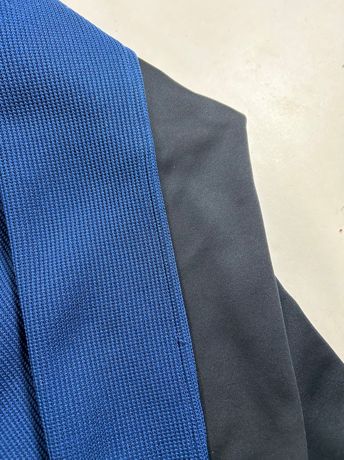 Spyder 1/4-Zip Knit Pullover Jacket Sweater Blue/Black Men’s XL 24.25x30.5 Inches F22