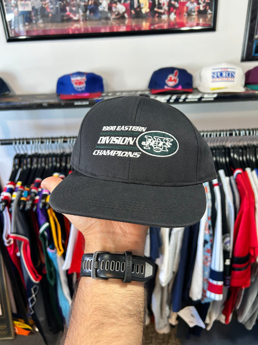 Vintage New York Jets NFL 1998 Eastern Division Champions SnapBack Hat USA