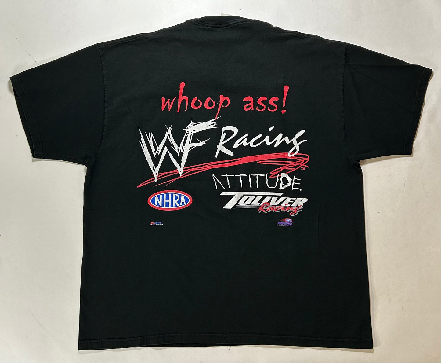 Vintage Stone Cold Steve Austin 3:16 WWF Attitude Racing NHRA Double Sided Tee 2XL 27.25x31.5 Inches