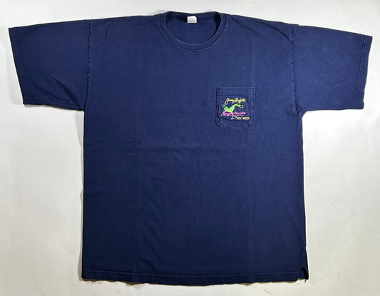 Vintage 90s Jimmy Buffett’s Margaritaville Key West Pocket Tee XL Big Fit 25x30.5 Inches