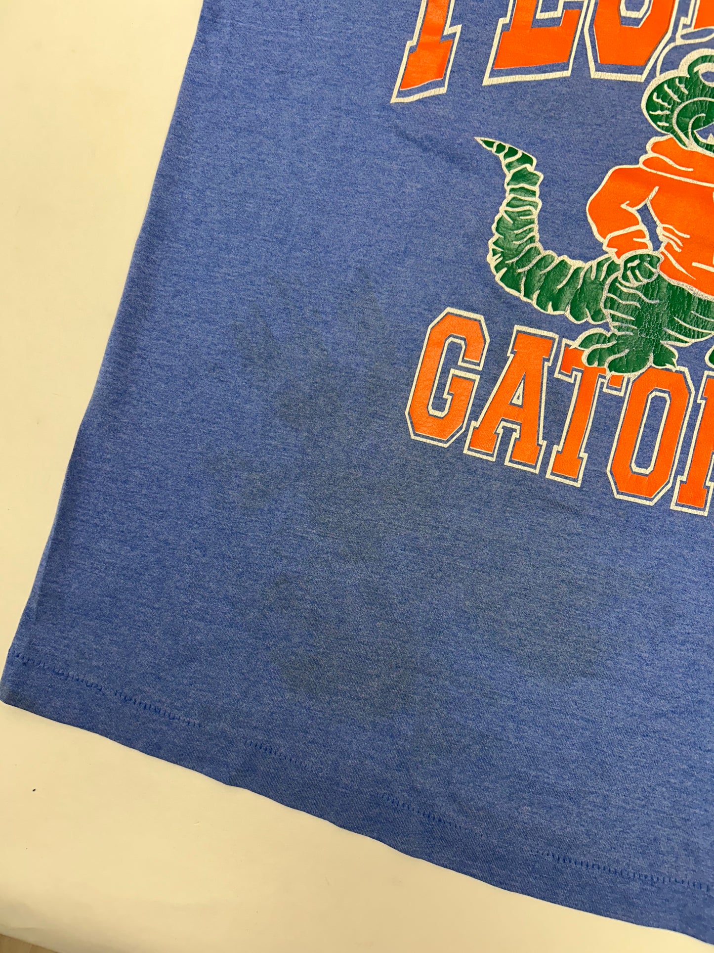 Vintage 90s Florida Gators College Tee XL Fit 23.75x31.25 Has Wear & Staining As Is