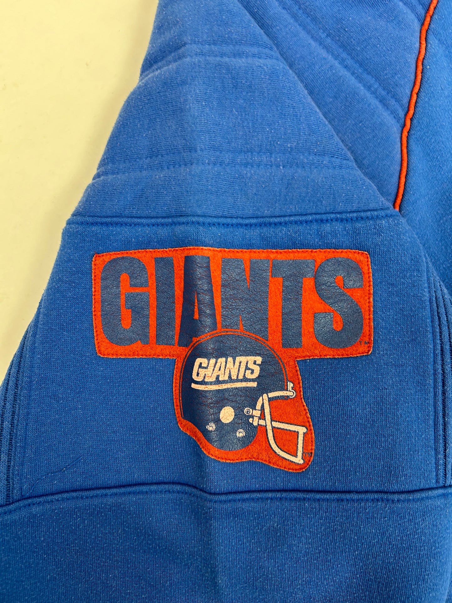 Vintage Nike NFL Quarter Zip Jacket New York Giants Large 25.5x25.25 Inches 80s 90s Rare