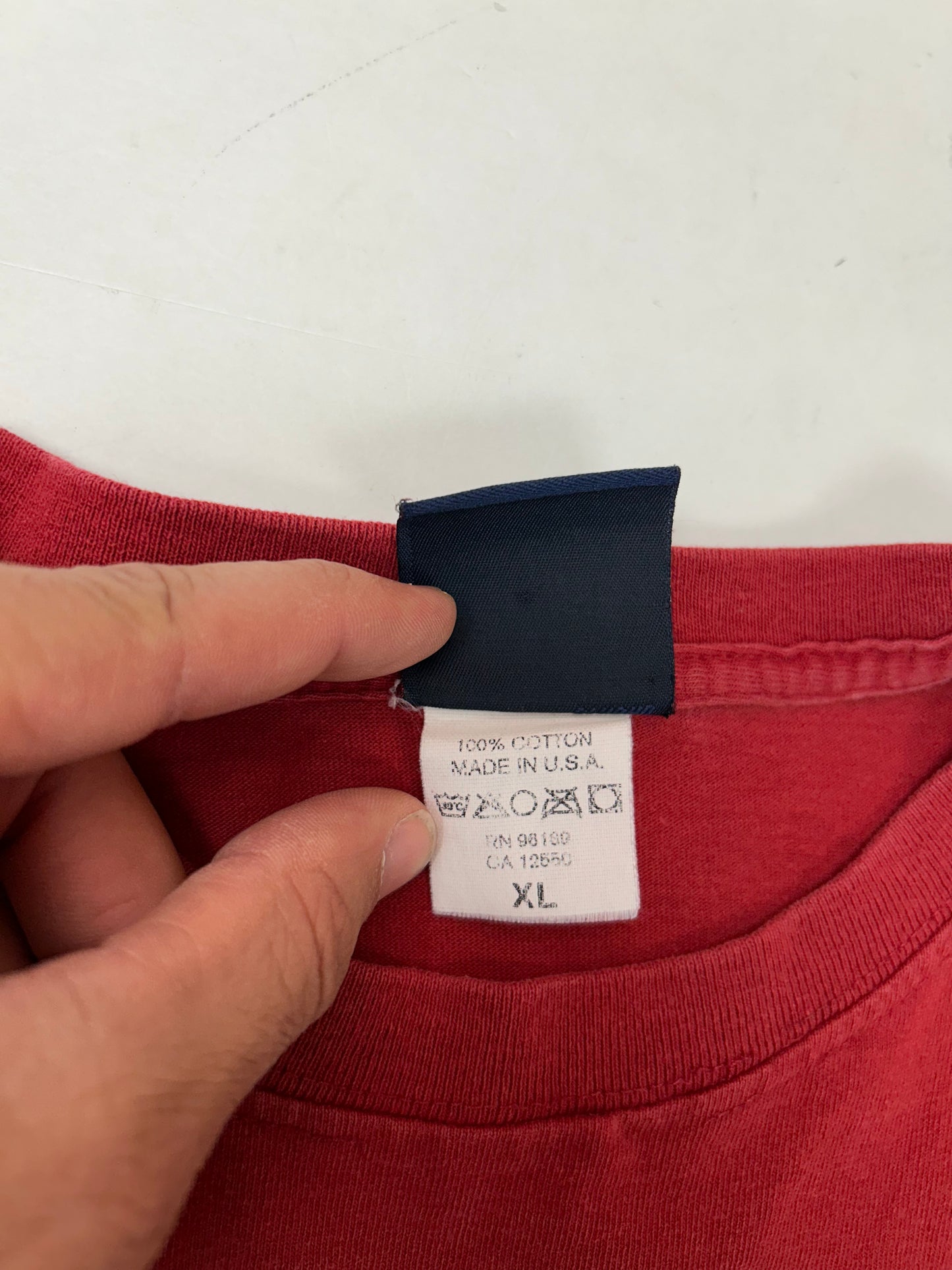 Vintage Phat Farm All City PF Y2K 90s Streetwear Brand Tee USA MADE Red Big XL Can Fit 2XL 25x30.75 Inches