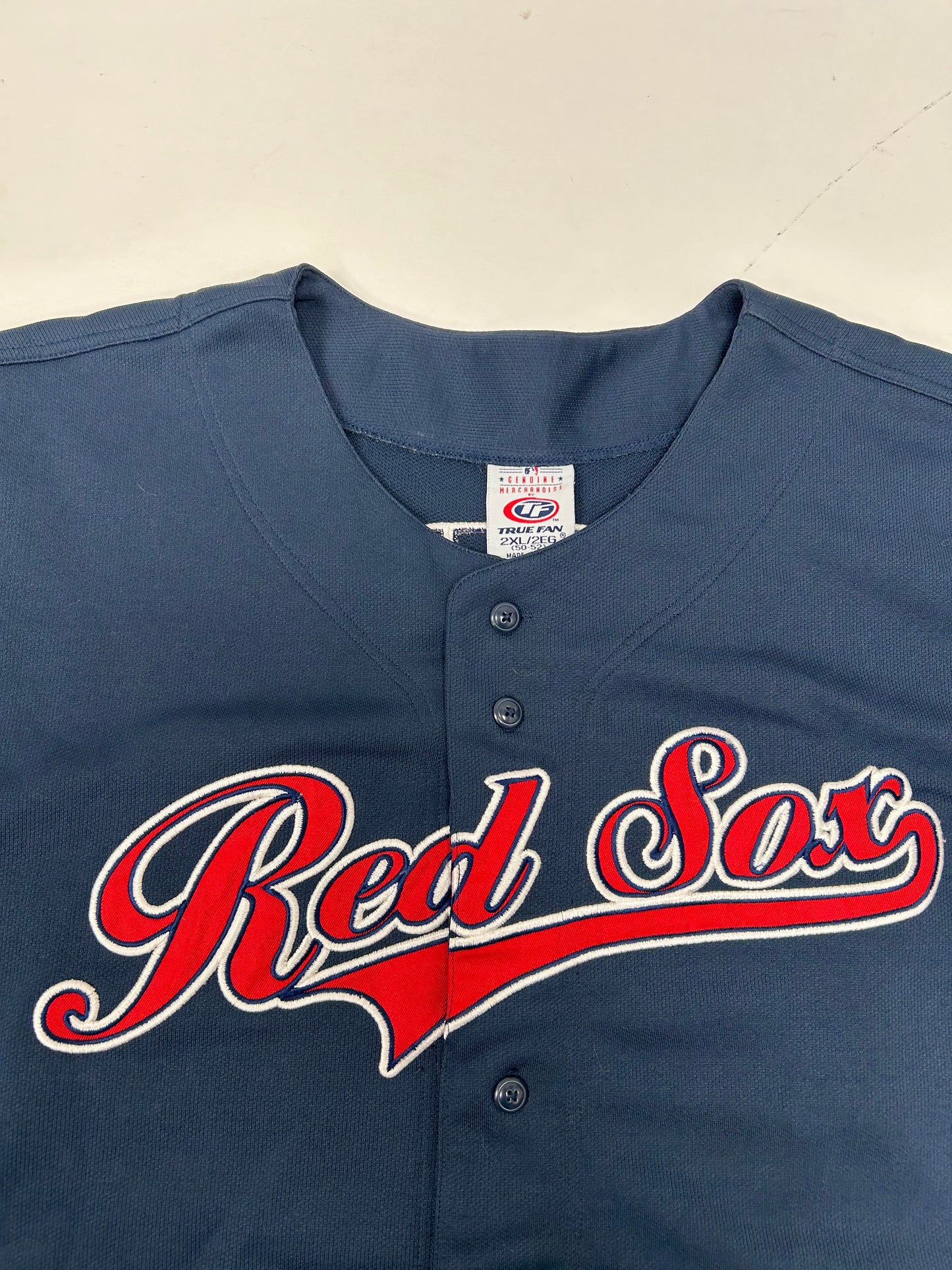 Vintage 00s Boston Red Sox David Ortiz True Fan Genuine Merchandise MLB Jersey 2XL 27.75x32/34.5 Inches