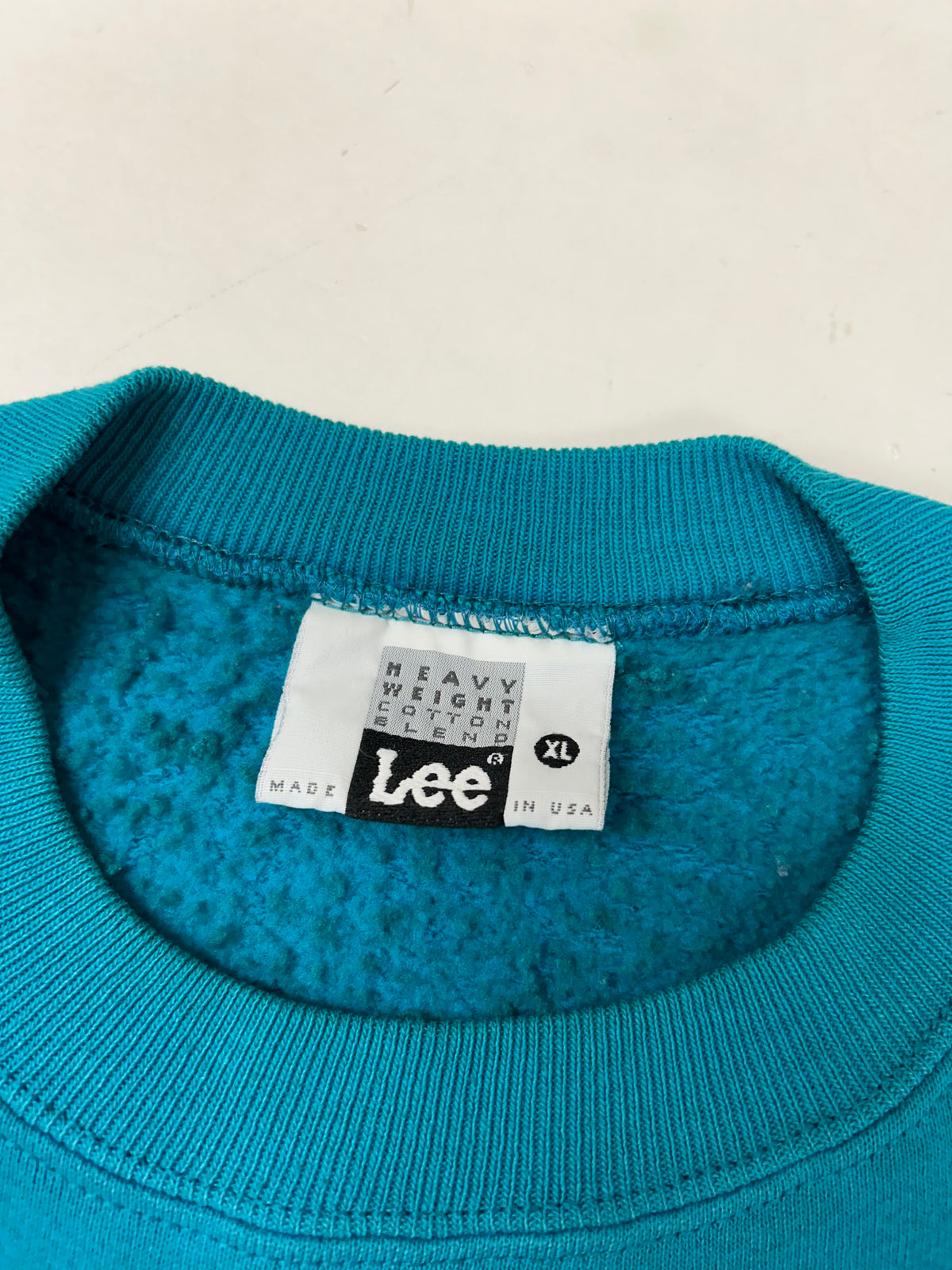 Edgewood New Jersey Deeper Than The Roots Crewneck Sweatshirts Lee Tag Turquoise Blue Boxy M/L Fit 24.25x25 Inches As Is