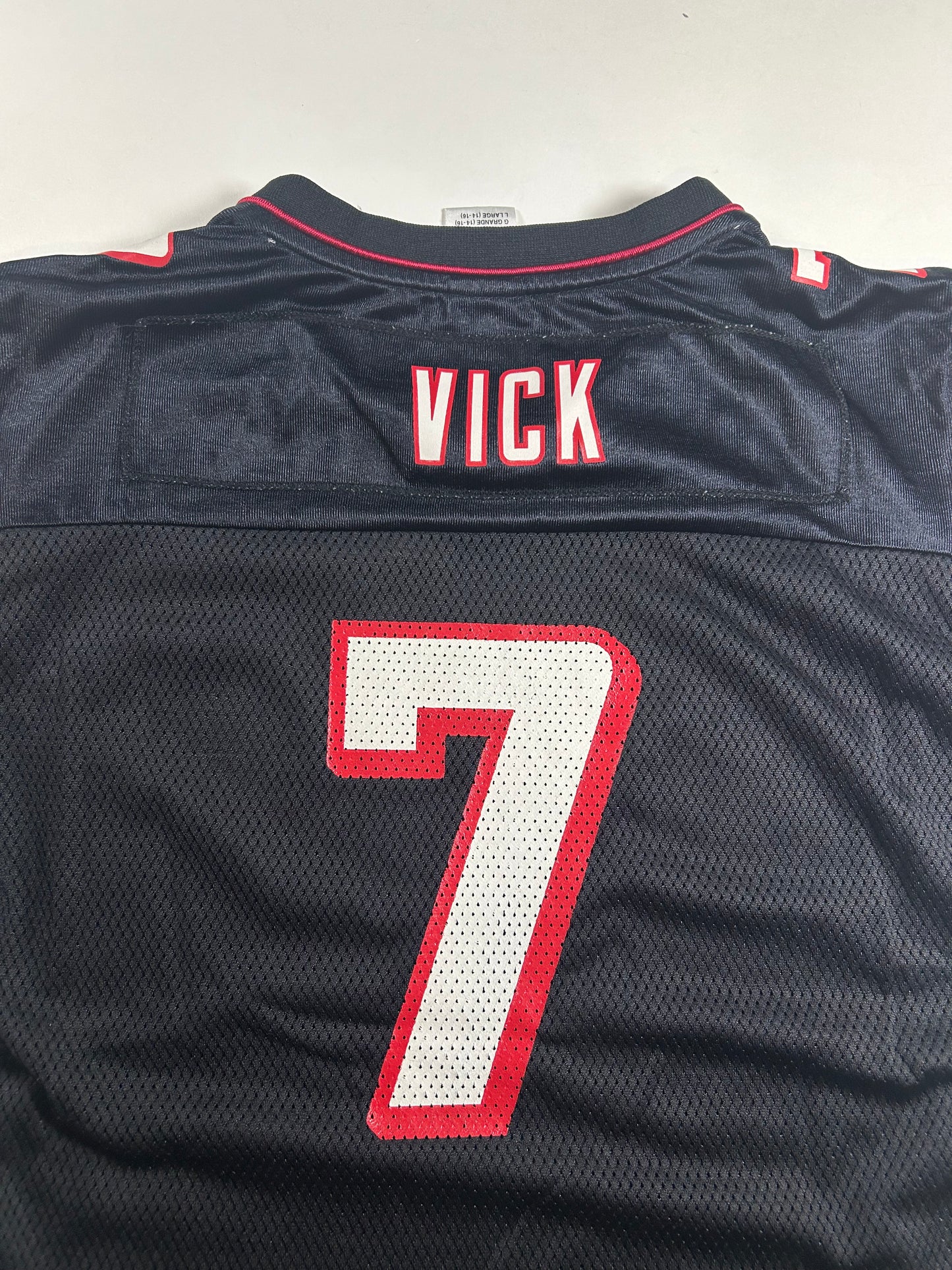 Vintage Reebok On Field Atlanta Falcons Michael Vick #7 Jersey Youth Large 19.5x25.5/27.5 Inches Worn