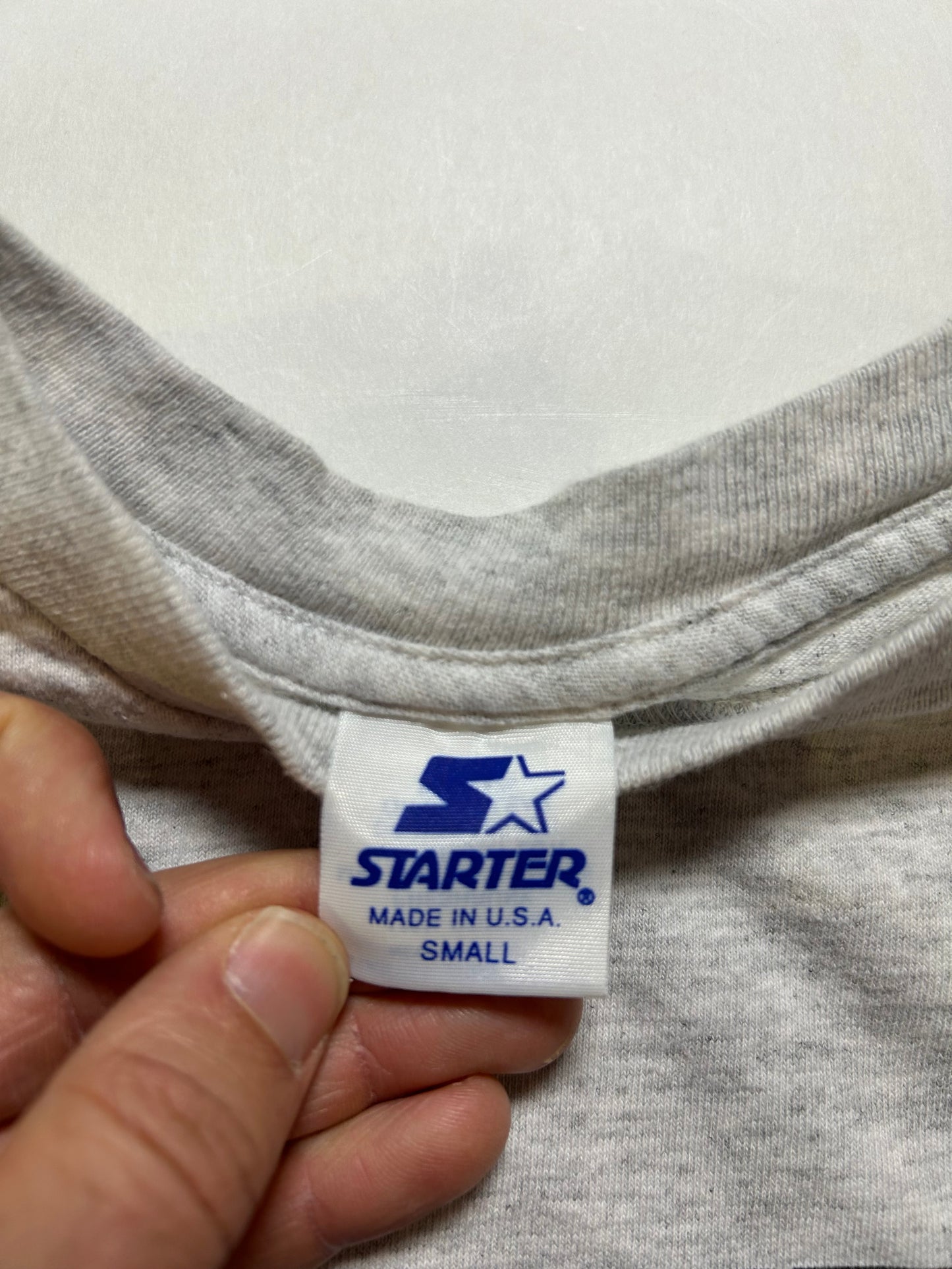 Vintage Starter New York Rangers 1994 NHL Stanley Cup Champions Tee Small 17.25x24.75 Inches Gray