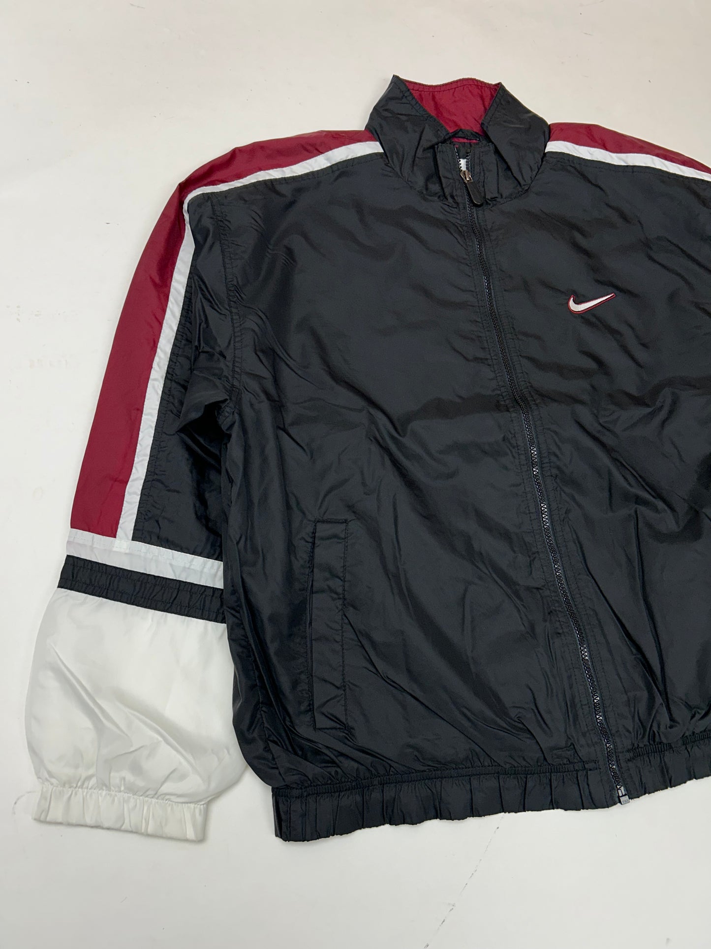 Vintage 90s Nike Swoosh Windbreaker Jacket Large 25.5x27.5 Inches