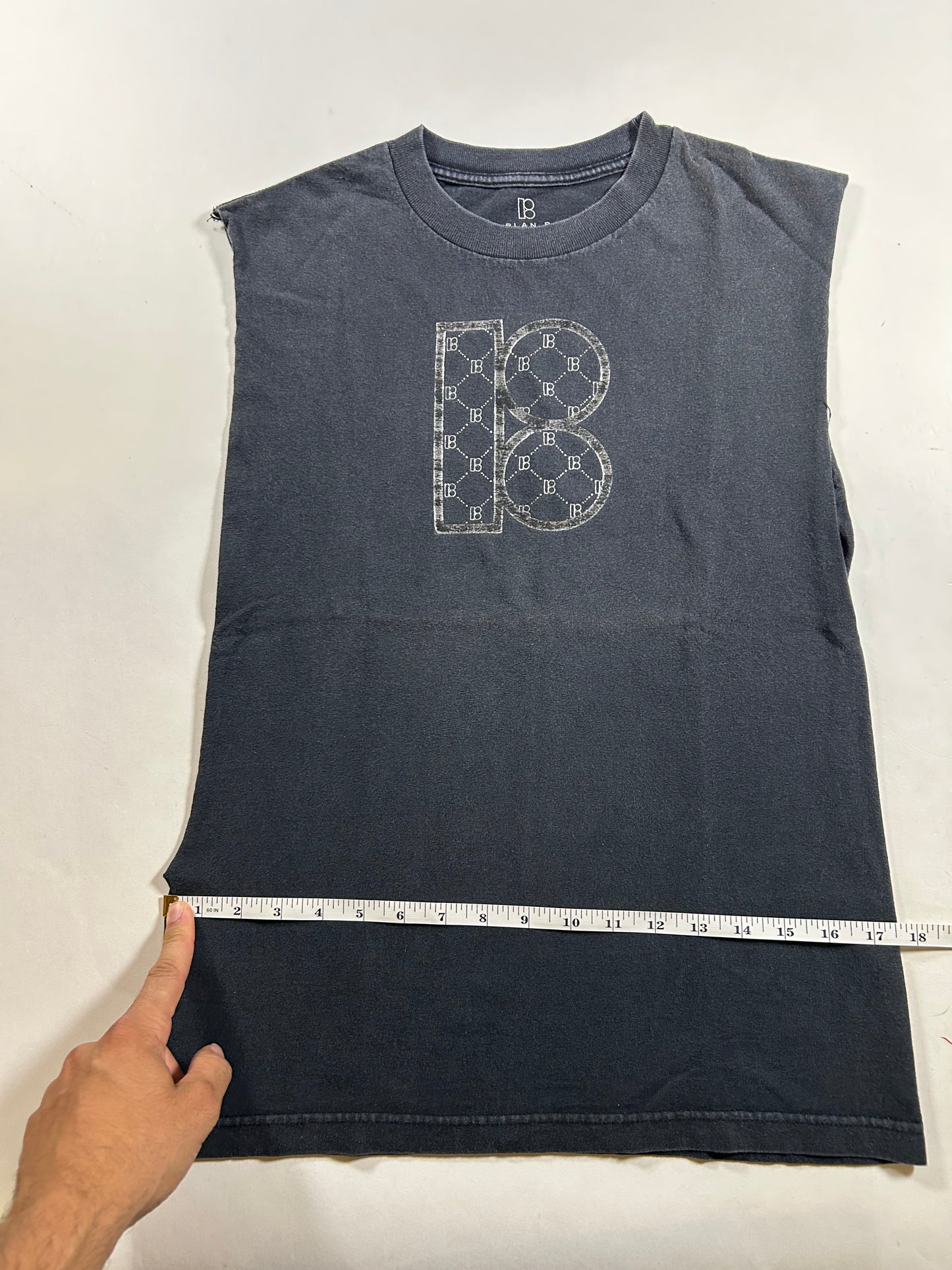 Vintage Plan B Skateboards Shirt Sleeveless Chopped Worn As Is Small 17.5x25.25 Inches P. Rod SK8