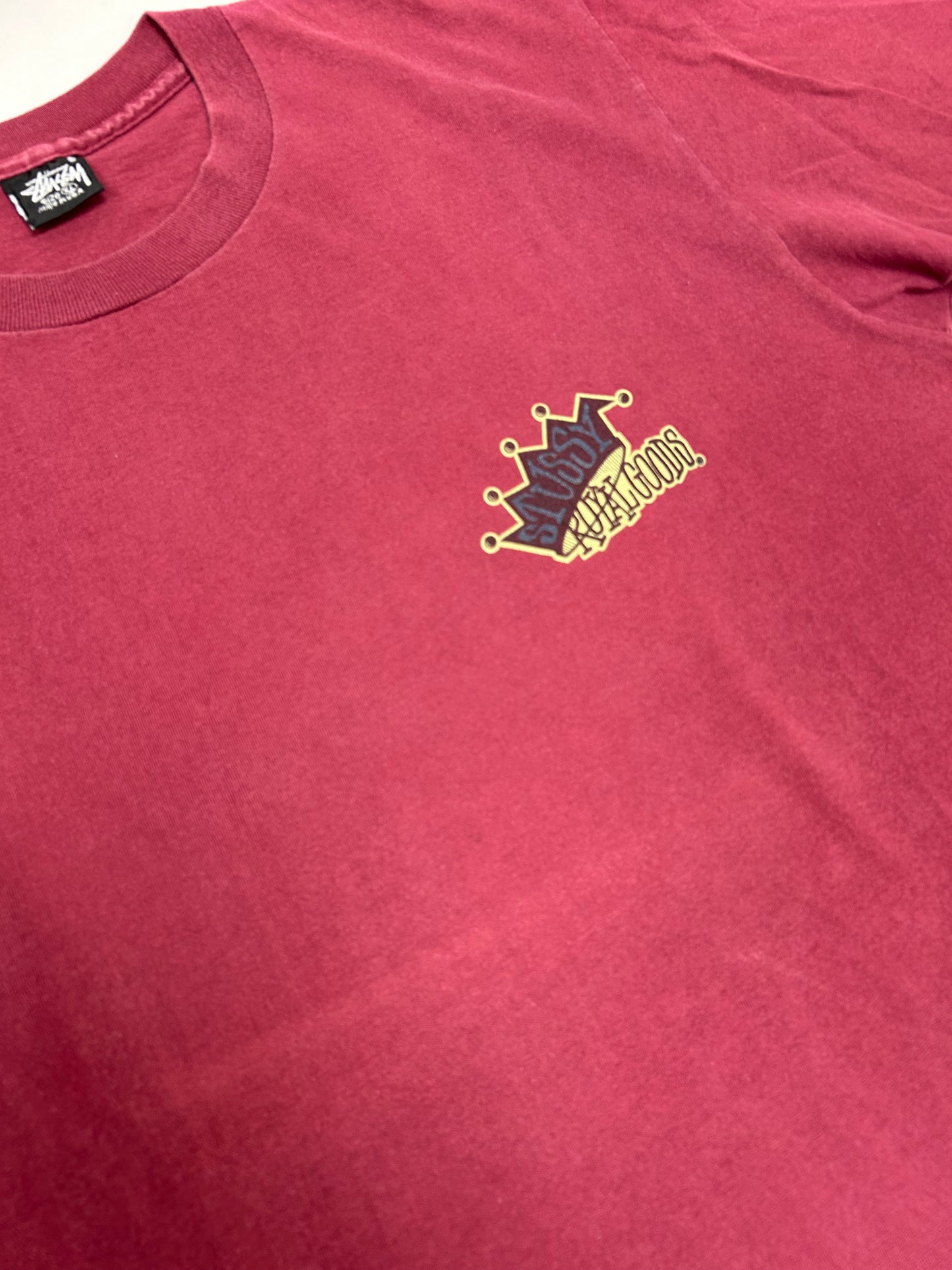 Vintage 90s Stüssy Royal Goods Made In USA Tee XL