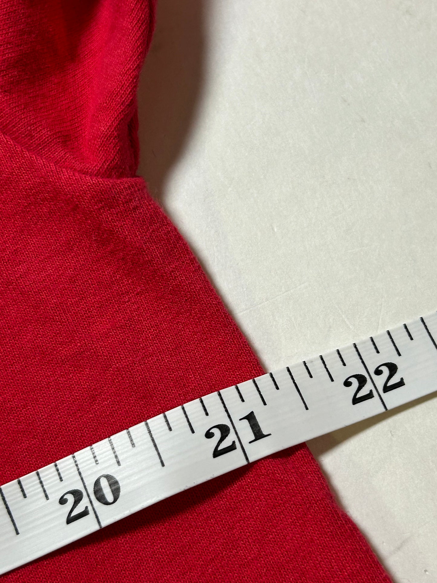 Vintage Mickey Inc Mickey Mouse Walt Disney World 25th Anniversary Tee Large 21.25x30.25 Inches Red