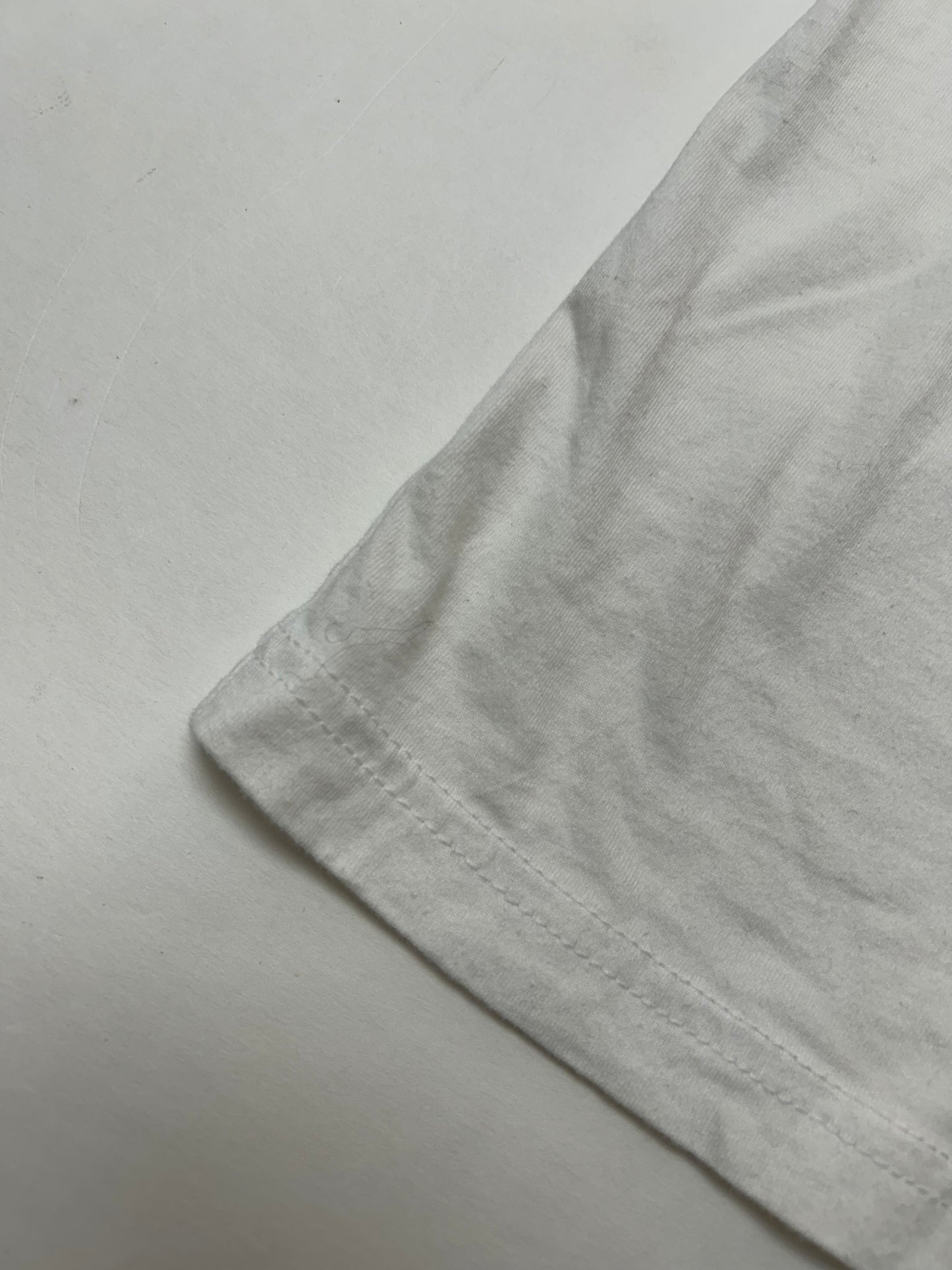 CM Punk T-Shirt Men's White AEW Wrestling “Best in the World” Ringer Tee Medium 19.75x28.25 Inches