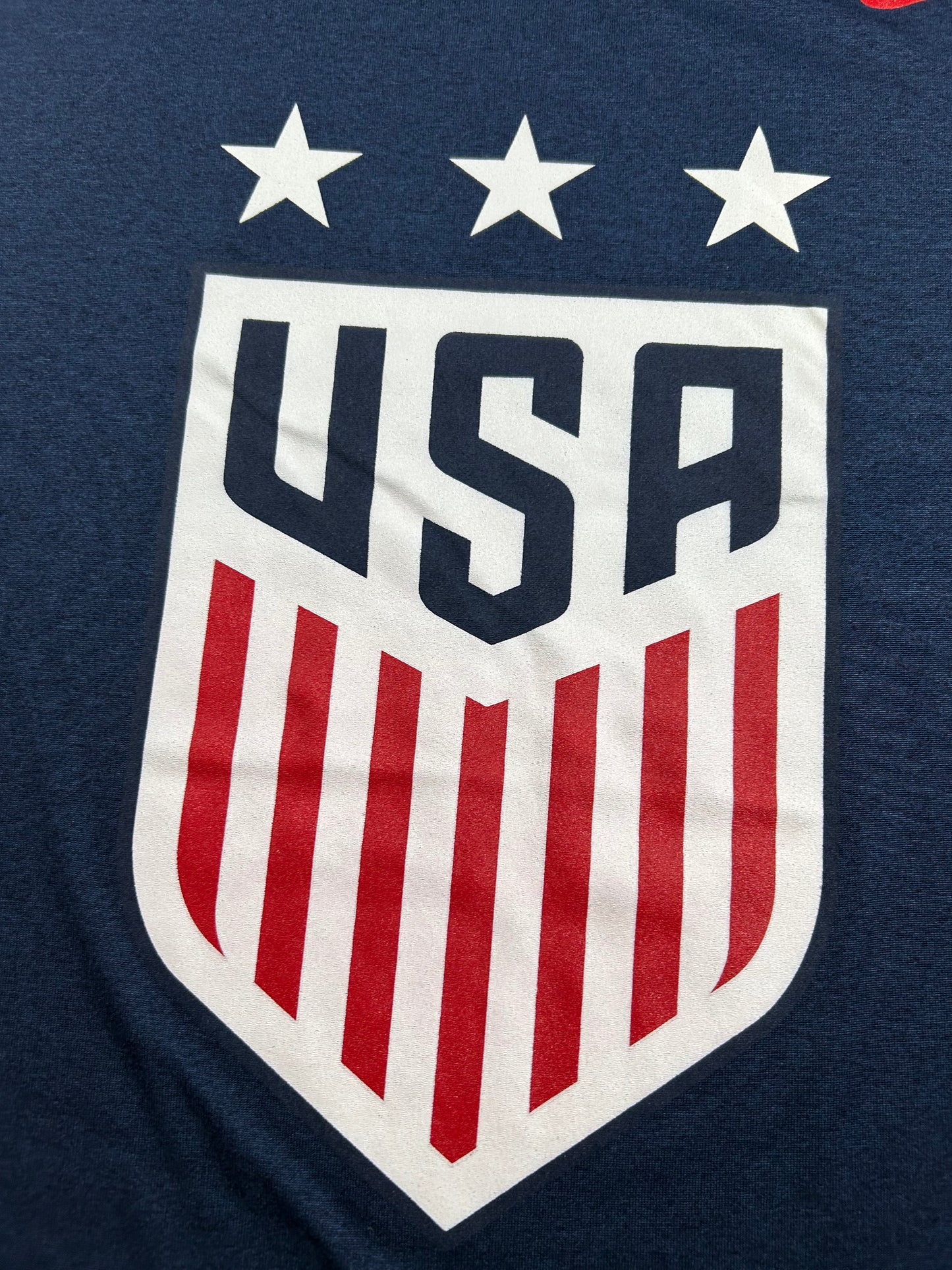 Nike Dri-Fit Team USA Shield Logo Tee Medium 20.25x27.5 Inches Navy