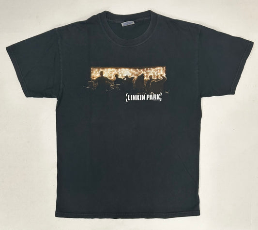 Vintage Linkin Park Meteora Album Promo Band Alternative Music Tee 2003 20.25x27.5 Inches Hanes Heavyweight Tag