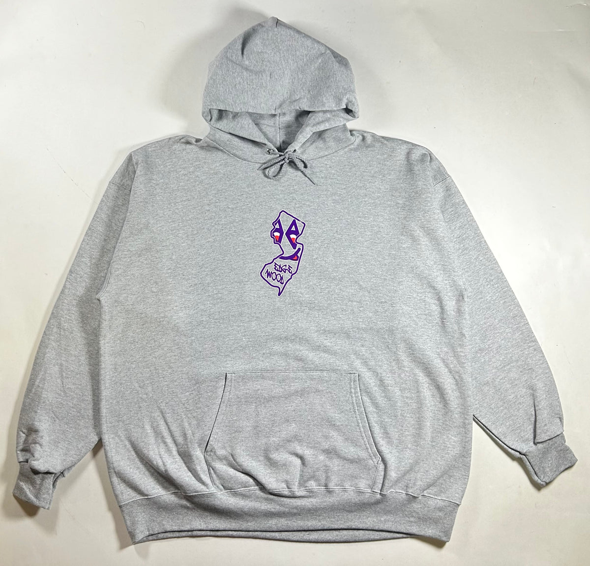 Edgewood NJ State Logo Hooded Sweatshirt Light Steel Gray S-3XL 85/15 Blend