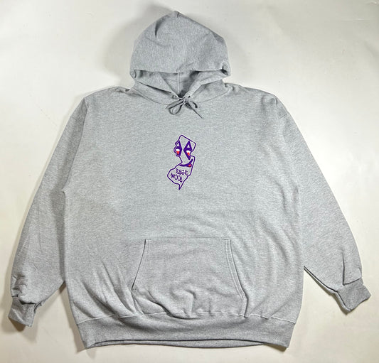 Edgewood NJ State Logo Hooded Sweatshirt Light Steel Gray S-3XL 85/15 Blend