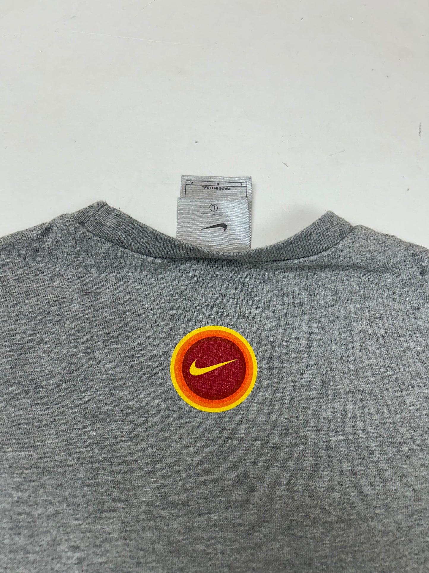 Vintage 00s Nike Bubble Spell Out Sleeveless Tank Top Shirt Youth Large 17.75x24.75 Inches