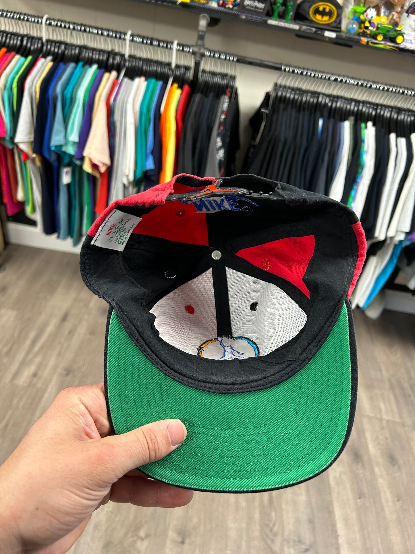 Vintage Nike Air Jordan 8 VIII Aqua SnapBack Hat Jump Man Michael Jordan 1993 OG