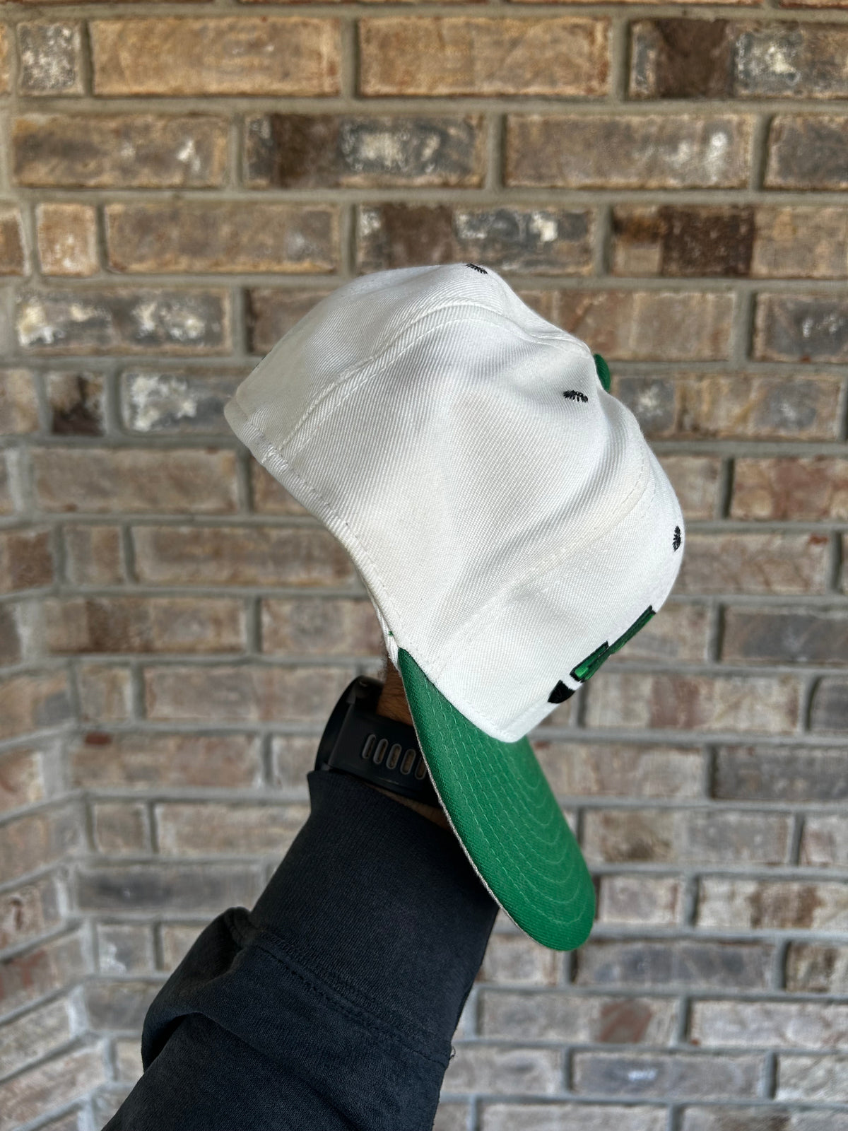 Vintage New York Jets Logo Spell Out NFL Fitted Hat 7 1/8 Double Logo Annco USA