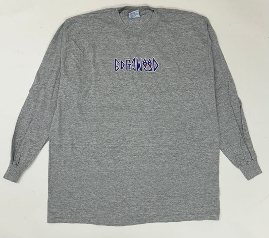 Edgewood NJ first edition “Deeper Than The Roots.” Long Sleeve Tee Gray All Sport Tag 90/10 Blend Made In USA