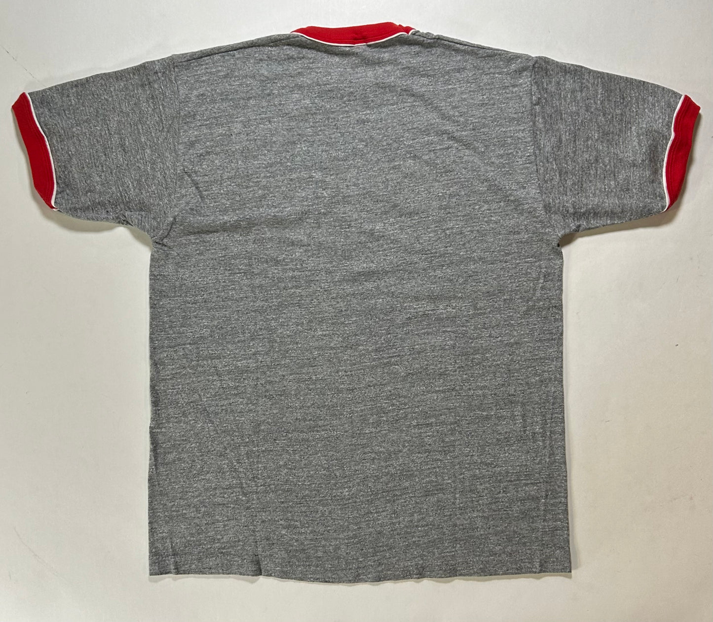Vintage 80s AT&T Phone Choose AT&T Promo Ringer Tee L/M Fit 21.25x27.25 Inches Gray/Red