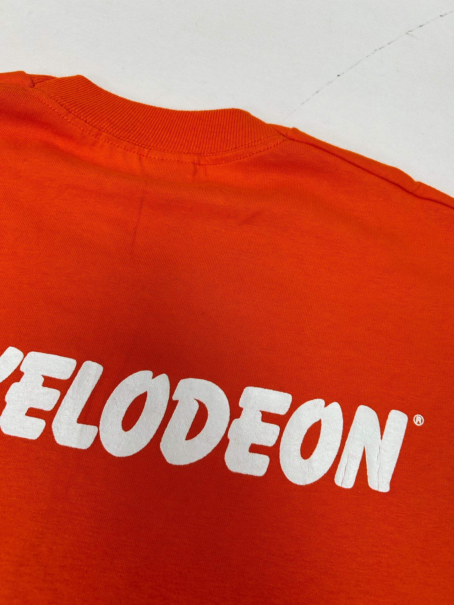 Vintage 90s Nickelodeon Orange TV Promo Tee XL 24.25x32 Inches