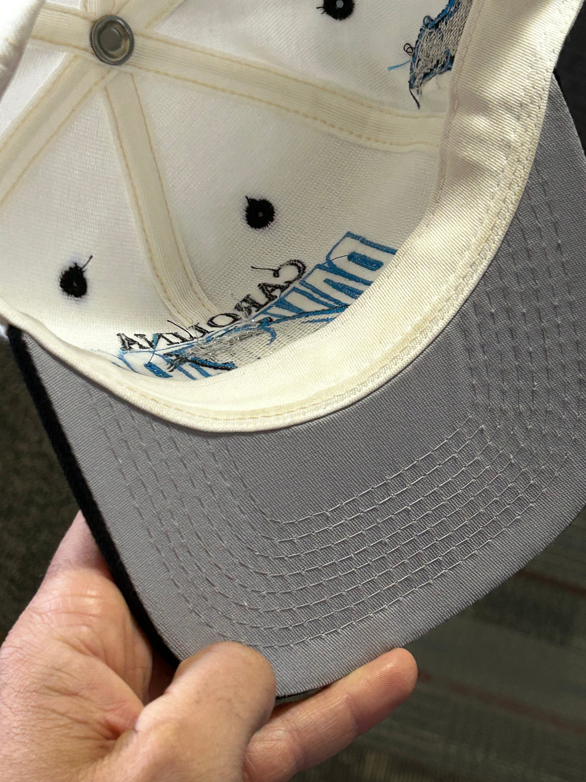 Vintage Carolina Panthers NFL #1 Apparel SnapBack Hat As Is Adult