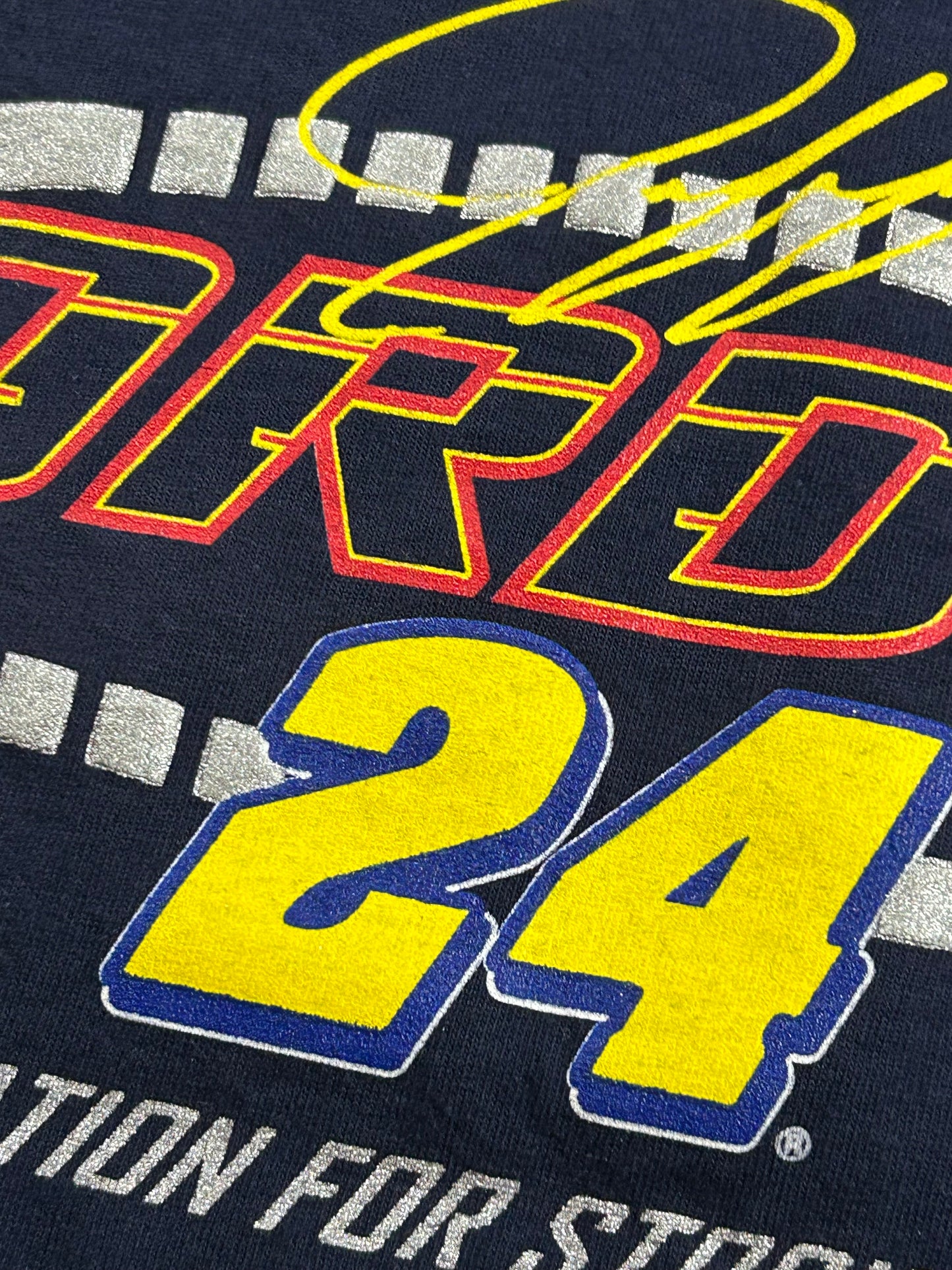 Vintage 2000 Jeff Gordon #24 NASCAR Chase Authentics Tank Top Shirt Medium 19.5x28.25 Inches As Is Navy USA