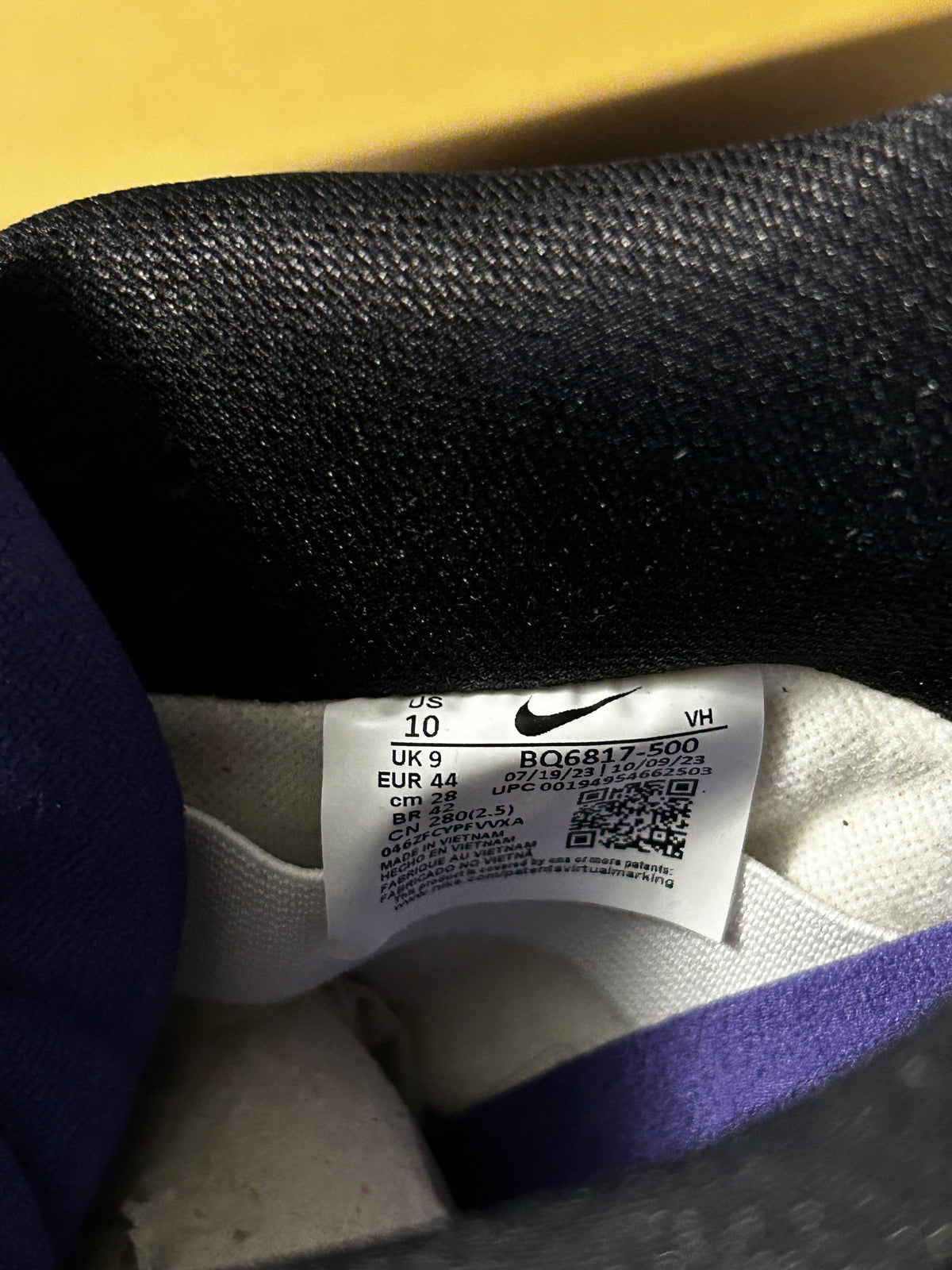 Nike SB Dunk Low Court Purple Size 10 Brand New With Box Skateboarding Shoe Skate