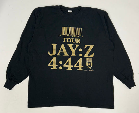 2017 Jay-Z 4:44 Tour Rap Tee Long Sleeve Large 22.75x26.5 Inches Lot Tee