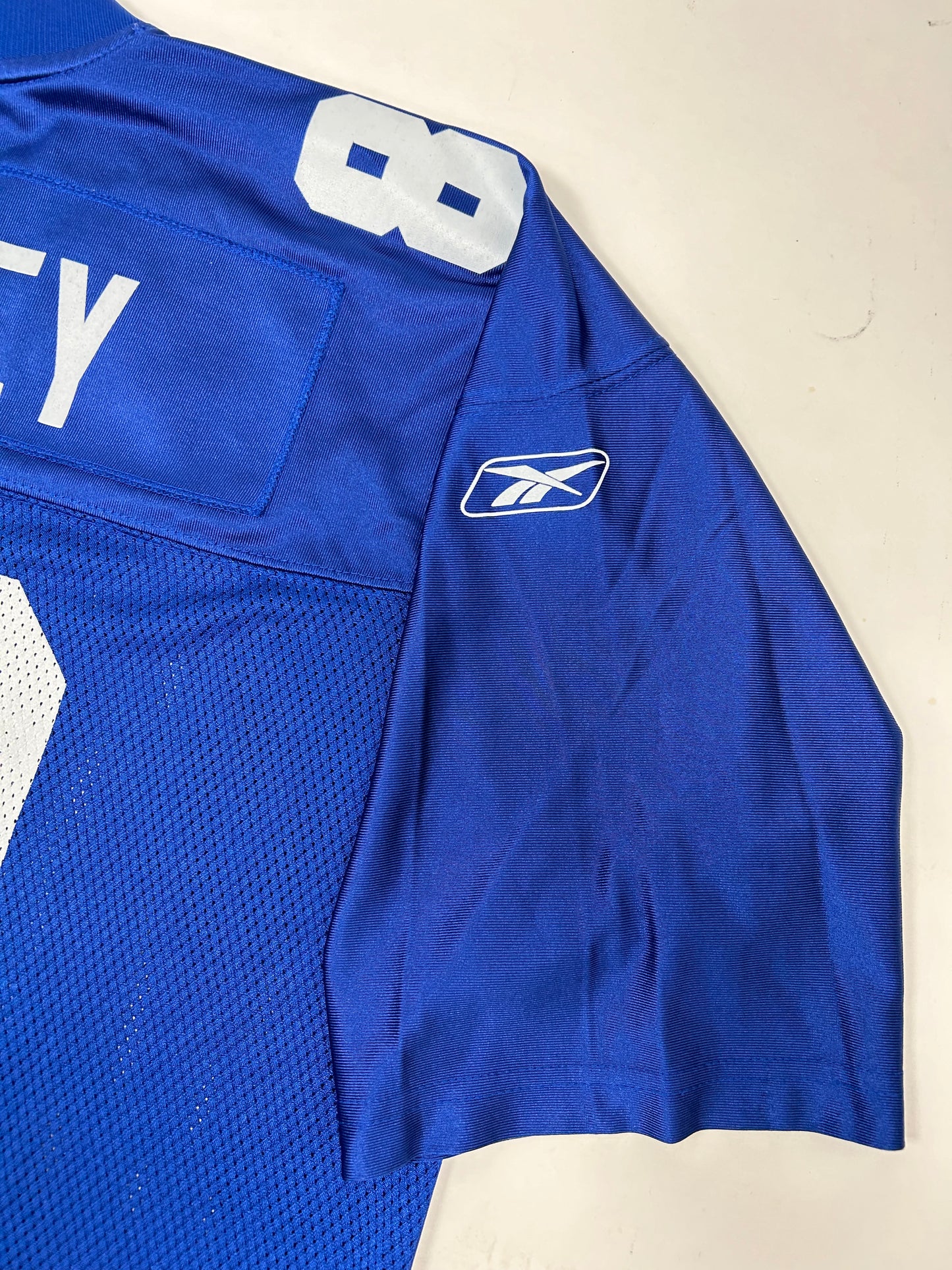 Vintage 00s Reebok New York Giants Jeremy Shockey #80 NFL Jersey XL 26.75x32/34 Inches Blue