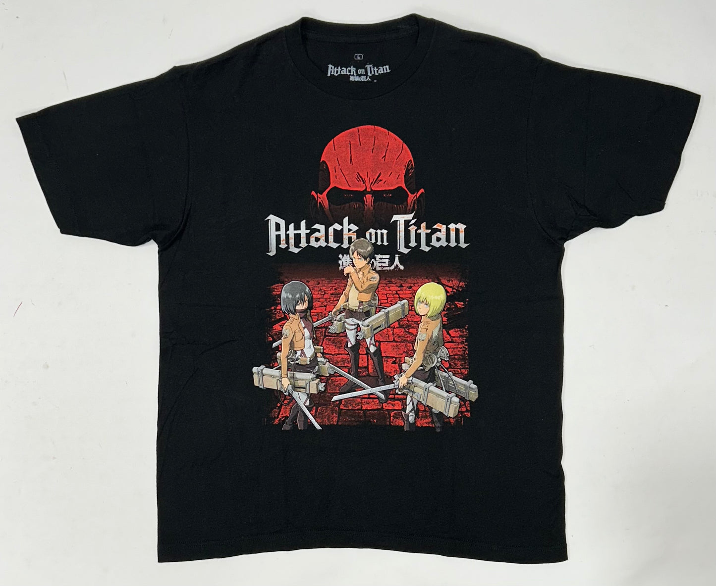 Attack On Titan Funimation Ripple Junction T-Shirt Anime Show Graphic Tee Large 21.5x28.25 Inches