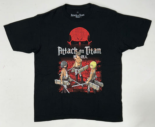 Attack On Titan Funimation Ripple Junction T-Shirt Anime Show Graphic Tee Large 21.5x28.25 Inches