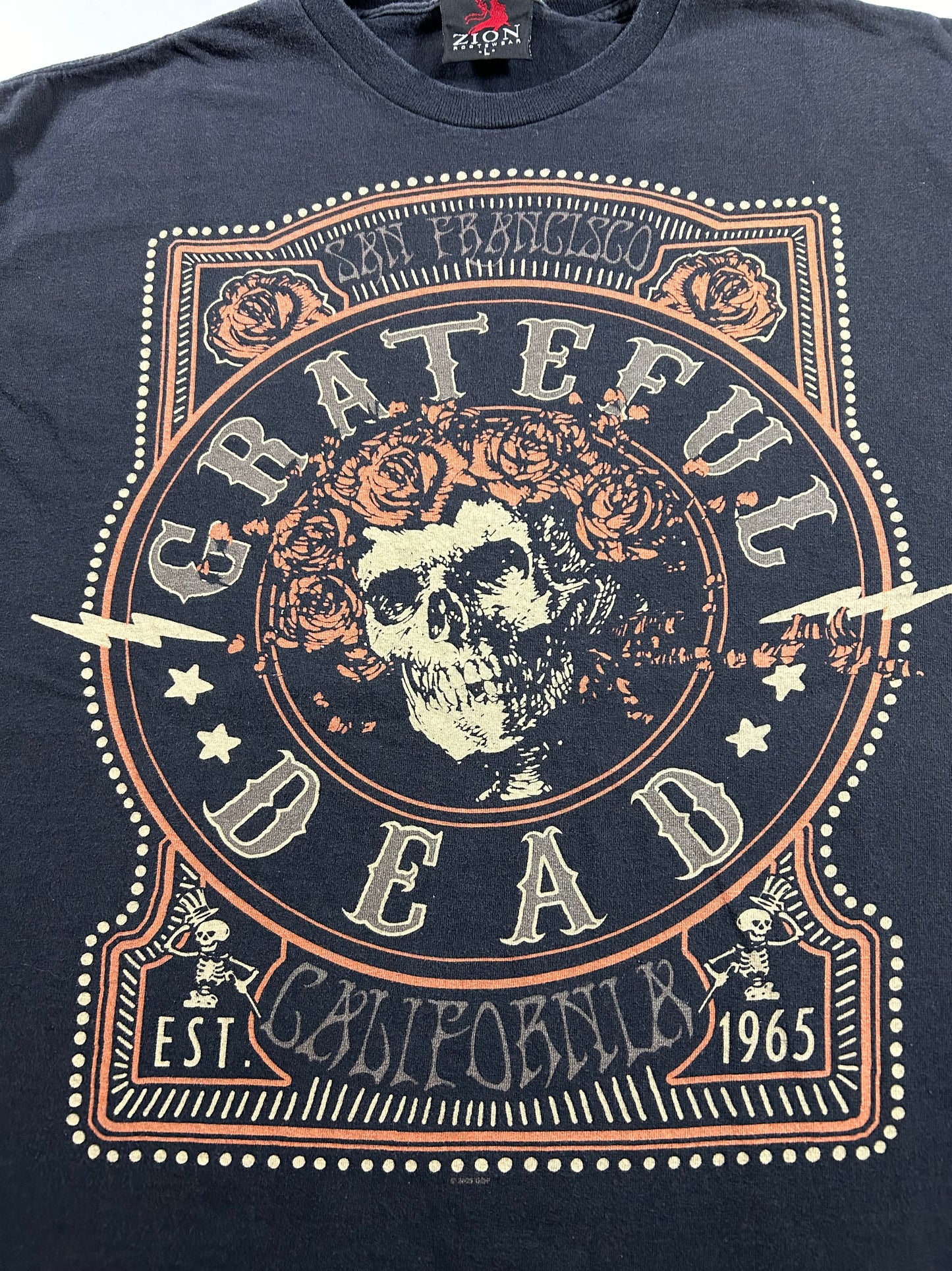 Vintage Grateful Dead San Francisco Zion Rootswear 2000s Graphic Print Tee Y2K