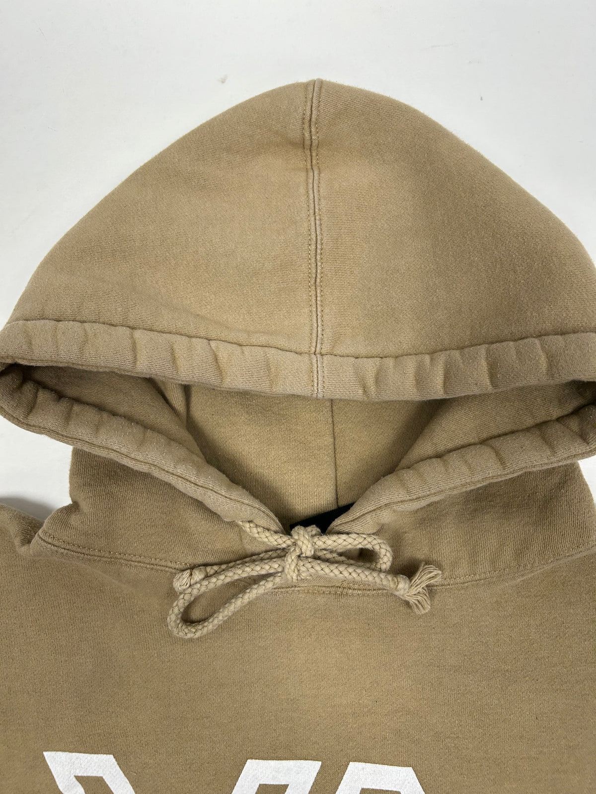 RVCA VA Hoodie Sweatshirt Hooded Tan Medium 22.75x26.25 Inches