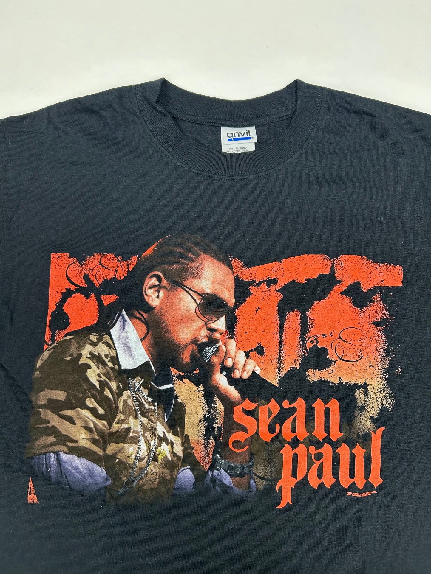 Vintage Sean Paul Rap Tee The Trinity Tour 2006 Music Shirt Medium 20.25x28 Inches