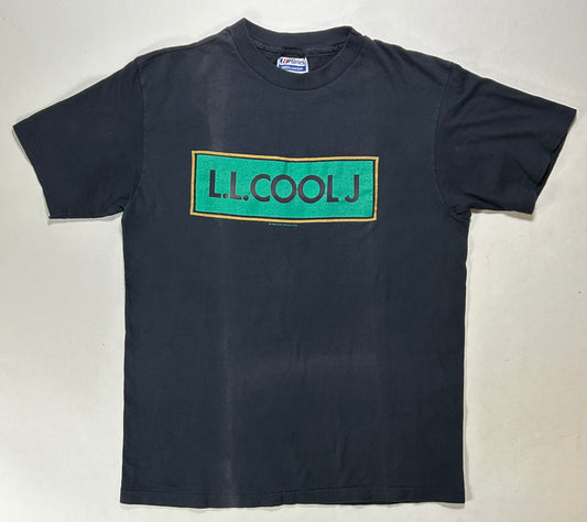 Vintage 1986 LL Cool J Music Rap Hip-Hop Tee As Is Faded Small Fit 18x24.5 Inches