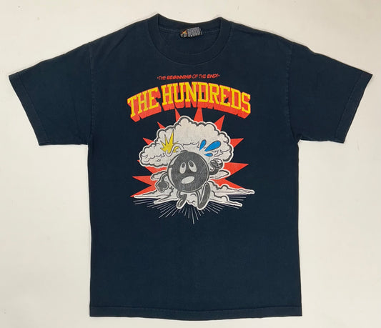 Vintage 00s The Hundreds Adam Bomb The Beginning Of The End Graphic Tee Navy Medium 20x28 Inches As Is