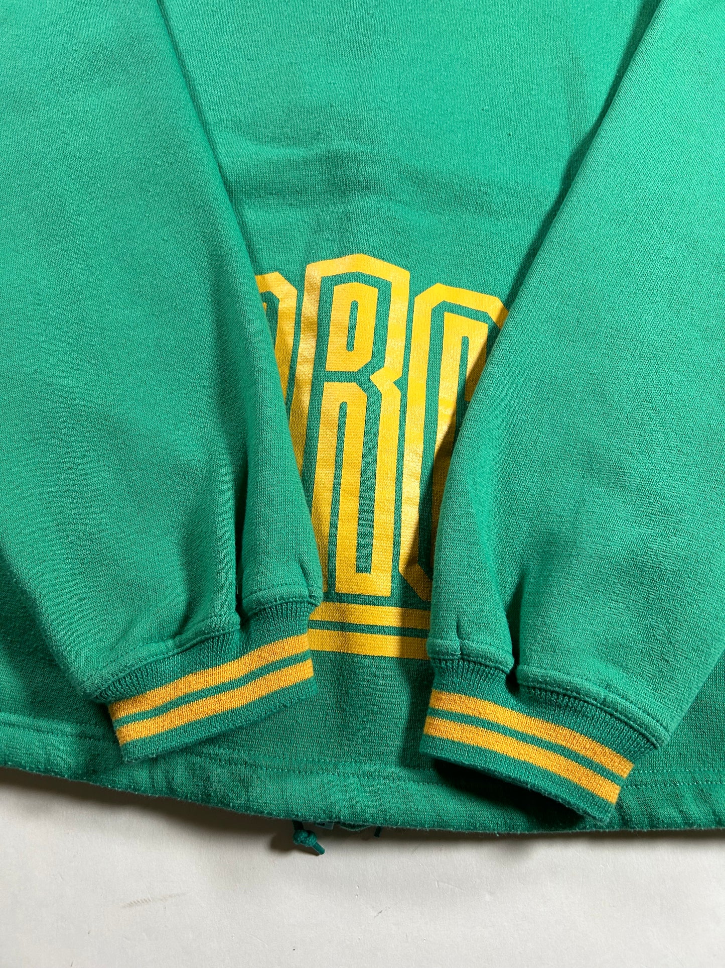 Vintage Nike Rock-it Cargo Air & Sea Force Air Zip Sweatshirt Green M/S 23.25x25 Inches