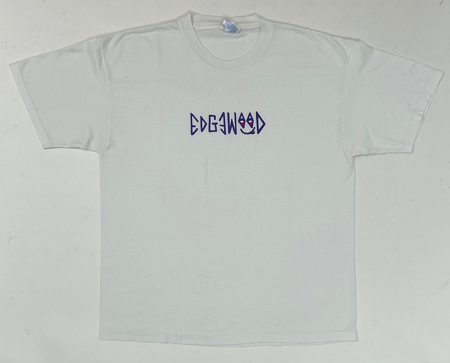 Edgewood NJ first edition “Deeper Than The Roots.” Tee 00s Hanes Heavyweight 50/50 Blend Haiti White