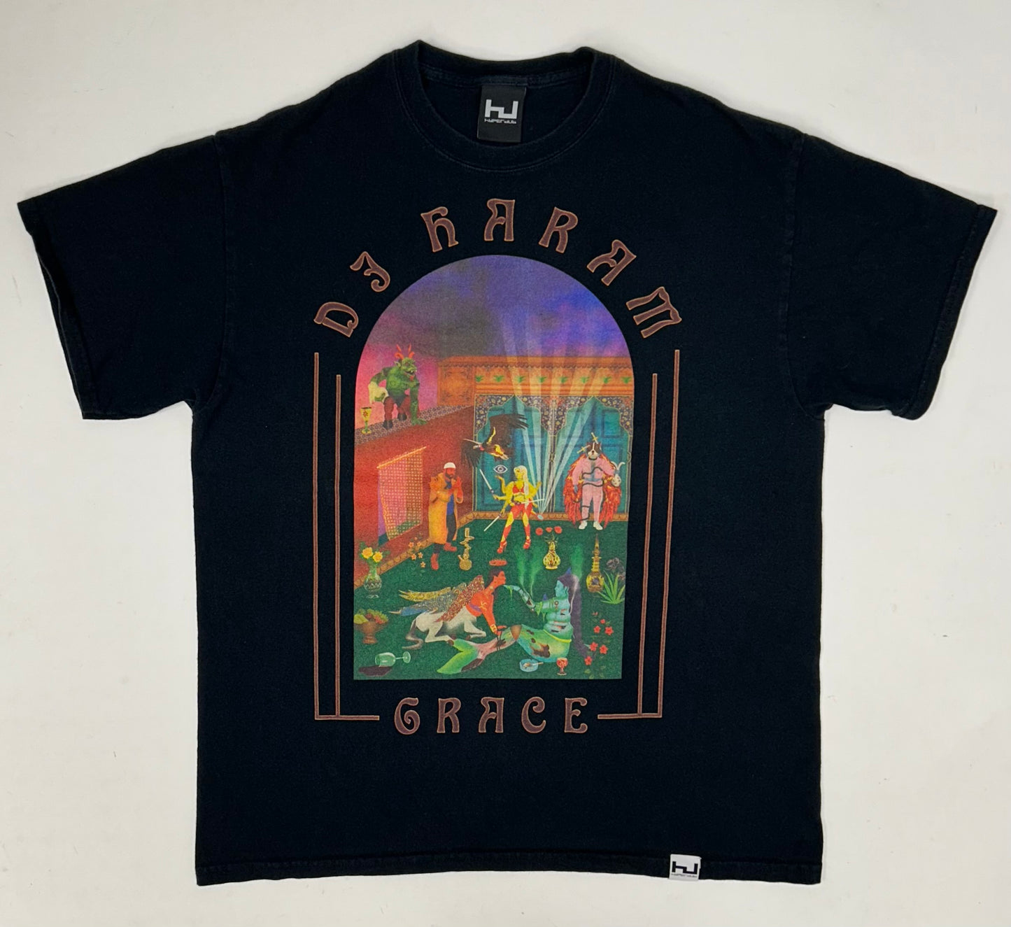 DJ Haram Grace 2019 Album Promo Tee Hyperdub Electronic Music Tee Large 21.75x28 Inches Black