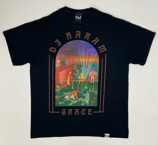 DJ Haram Grace 2019 Album Promo Tee Hyperdub Electronic Music Tee Large 21.75x28 Inches Black