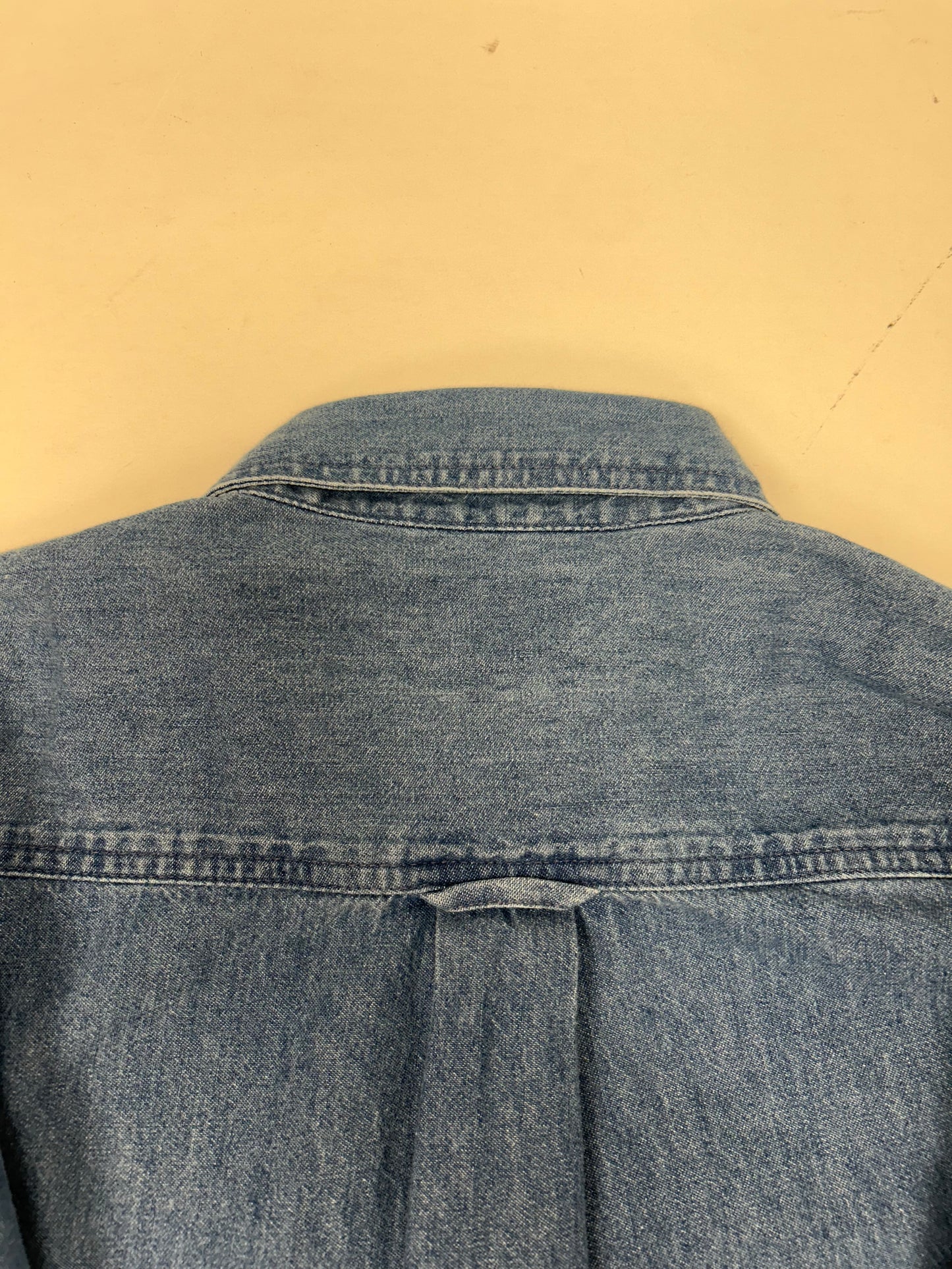 Vintage Trump Marina Hotel Casino Button Up Denim Shirt J. America Medium