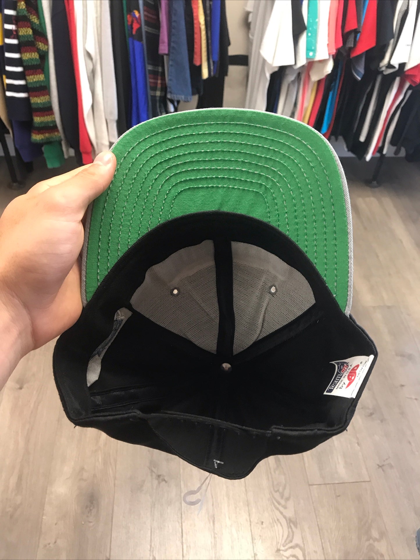 Vintage 90s Ajd NFL Carolina Panthers Embroided Snapback Hat Great condition